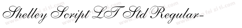 Shelley Script LT Std Regular字体转换